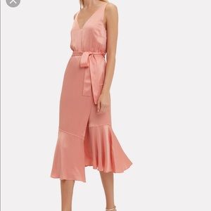 Derek Lam Blush Satin Midi Dress